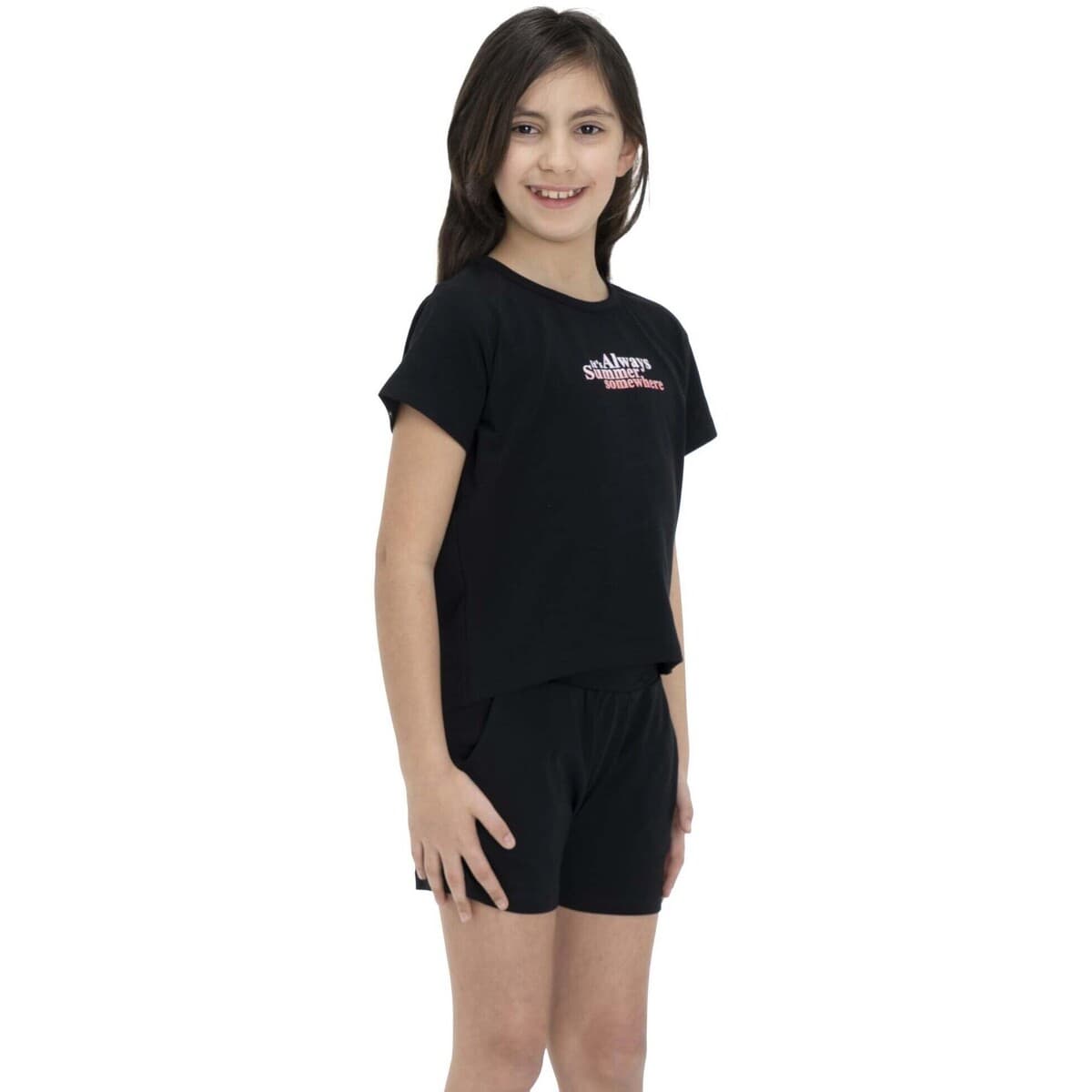 Girls' T-Shirts Leone 1947 Black