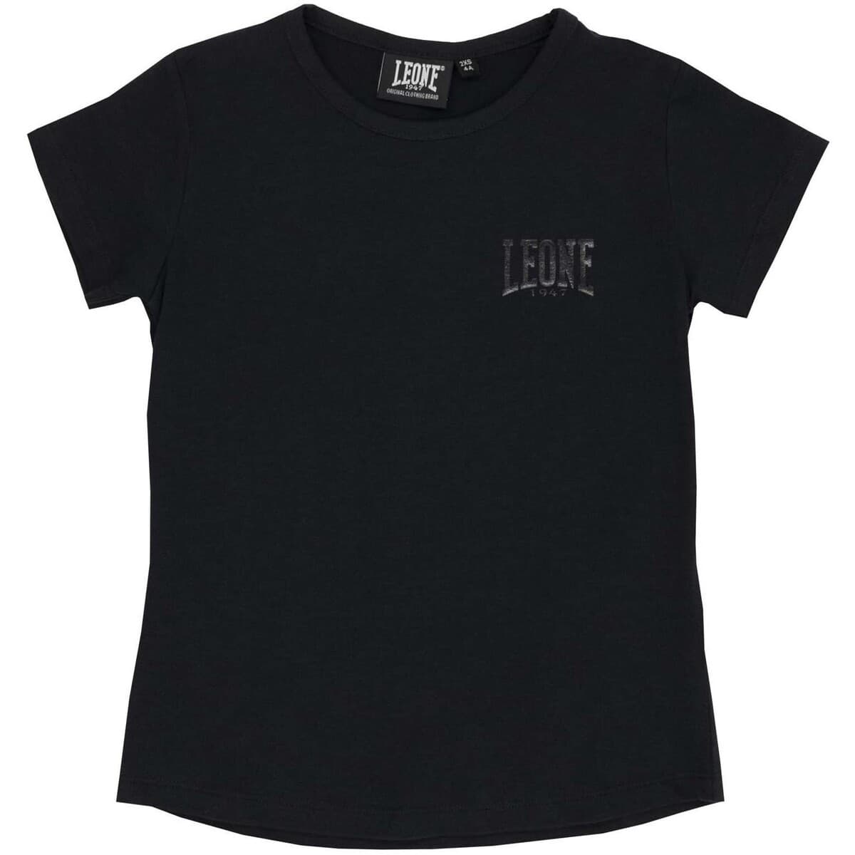T-shirt με κοντά μανίκια Leone 1947 Girl T-Shirt Short Sleeves Black Girl