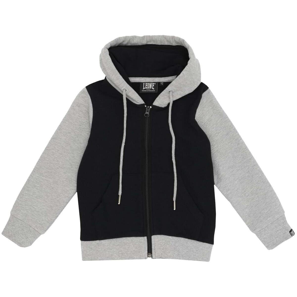 T-shirt με κουκούλα Leone 1947 Girl Hoody Full Zip Super Grey