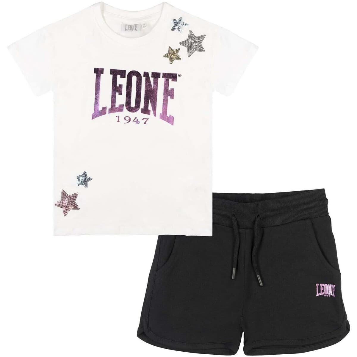 Σετ Leone 1947 Girl Sets T-Shirt + Short Rainbow