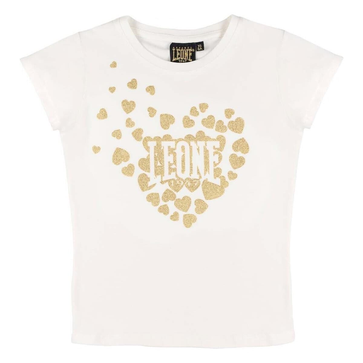 T-shirt με κοντά μανίκια Leone 1947 Girl T-Shirt Short Sleeves Gold 1947