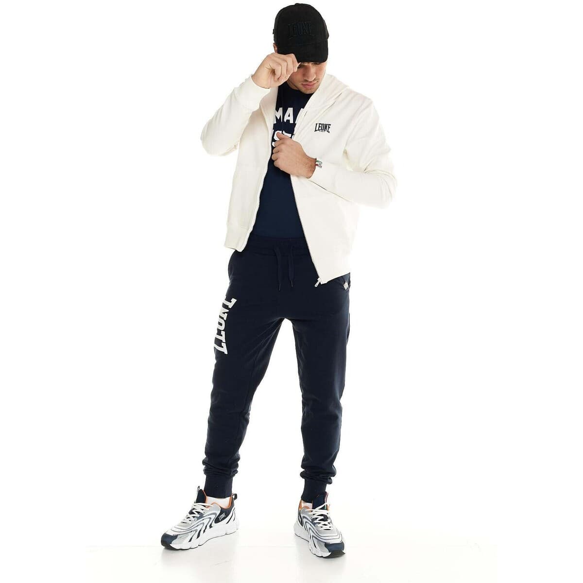 Men's Cardigans Leone 1947 White