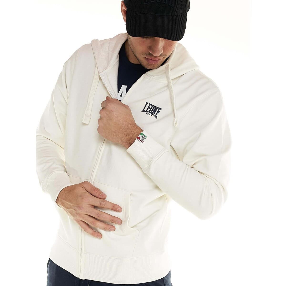 Men's Cardigans Leone 1947 White