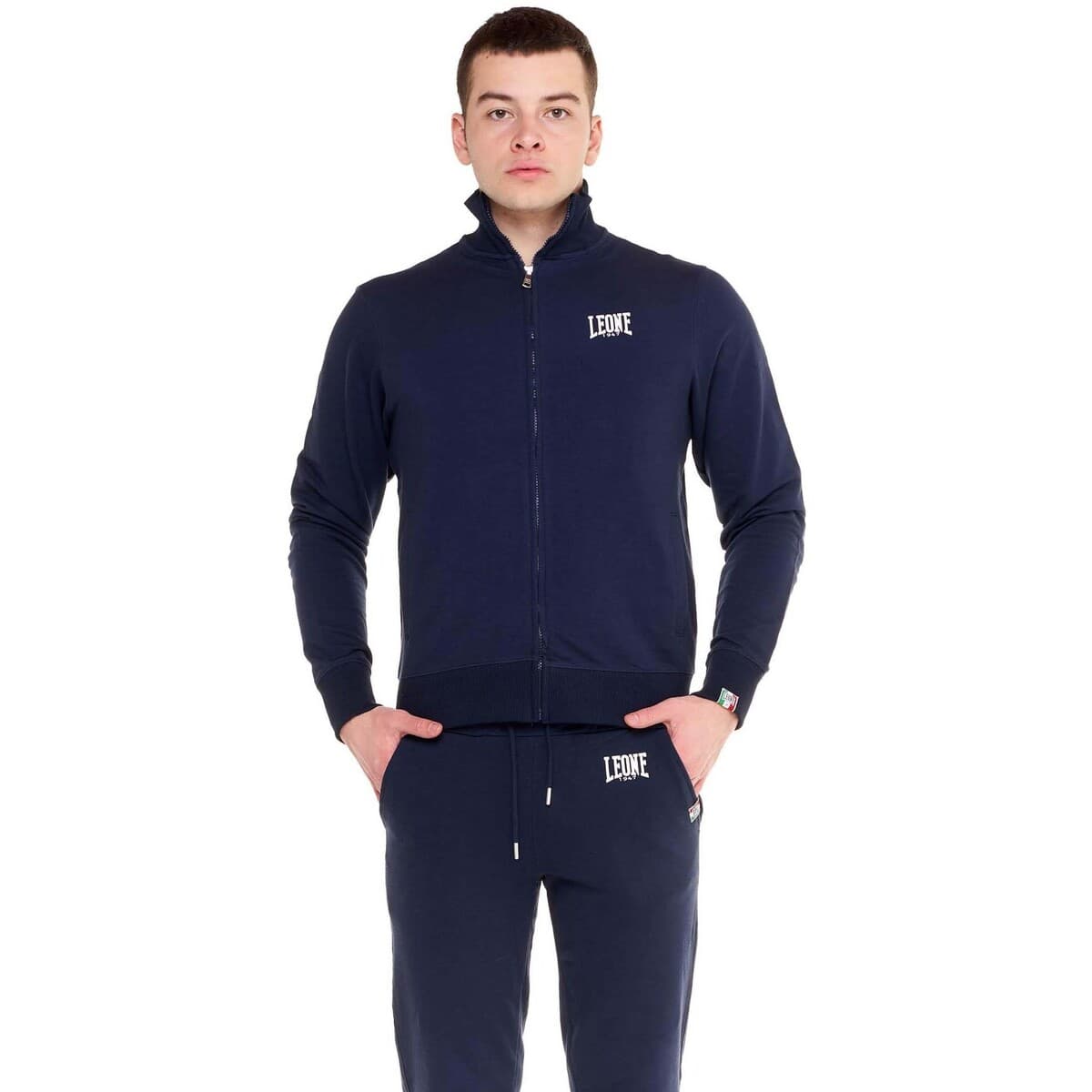 Ζακέτα Leone 1947 Man High Collar Small Logo