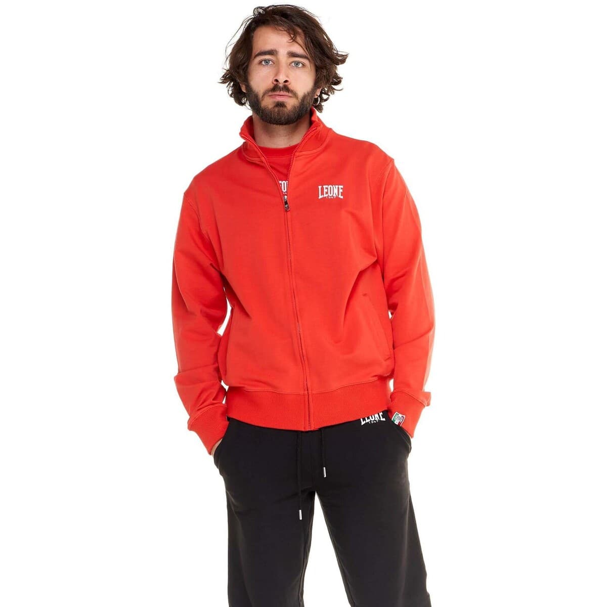 Ζακέτα Leone 1947 Man High Collar Small Logo