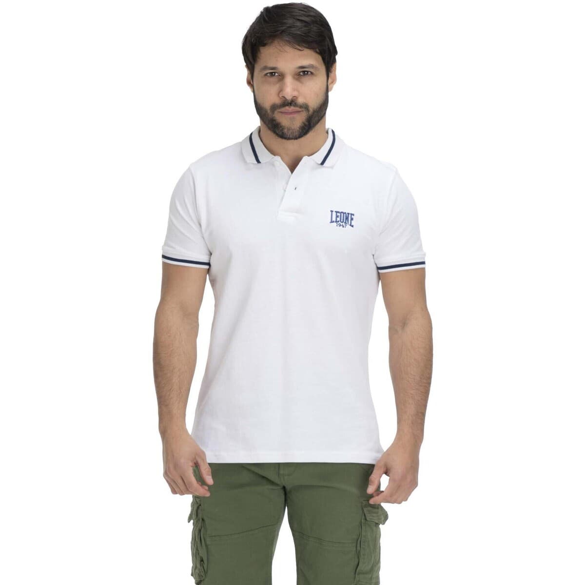 Πόλο με κοντά μανίκια Leone 1947 Man Small Logo