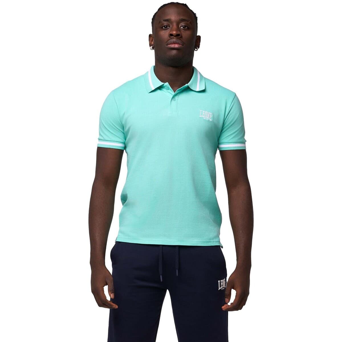 Πόλο με κοντά μανίκια Leone 1947 Man Small Logo