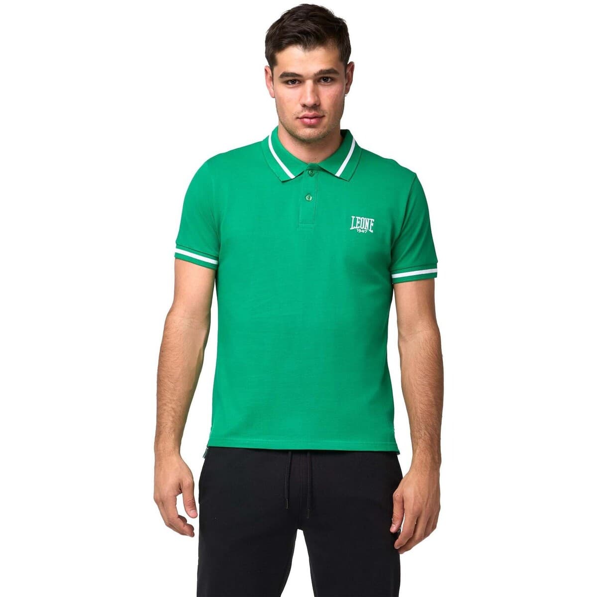 Πόλο με κοντά μανίκια Leone 1947 Man Small Logo
