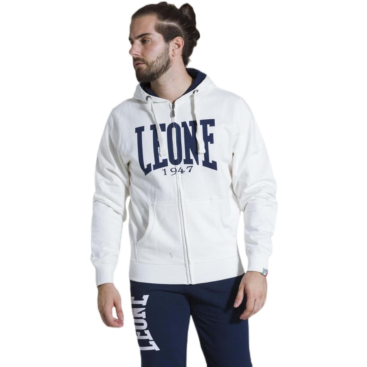 T-shirt με κουκούλα Leone 1947 Man Fleece Hoody Zipped