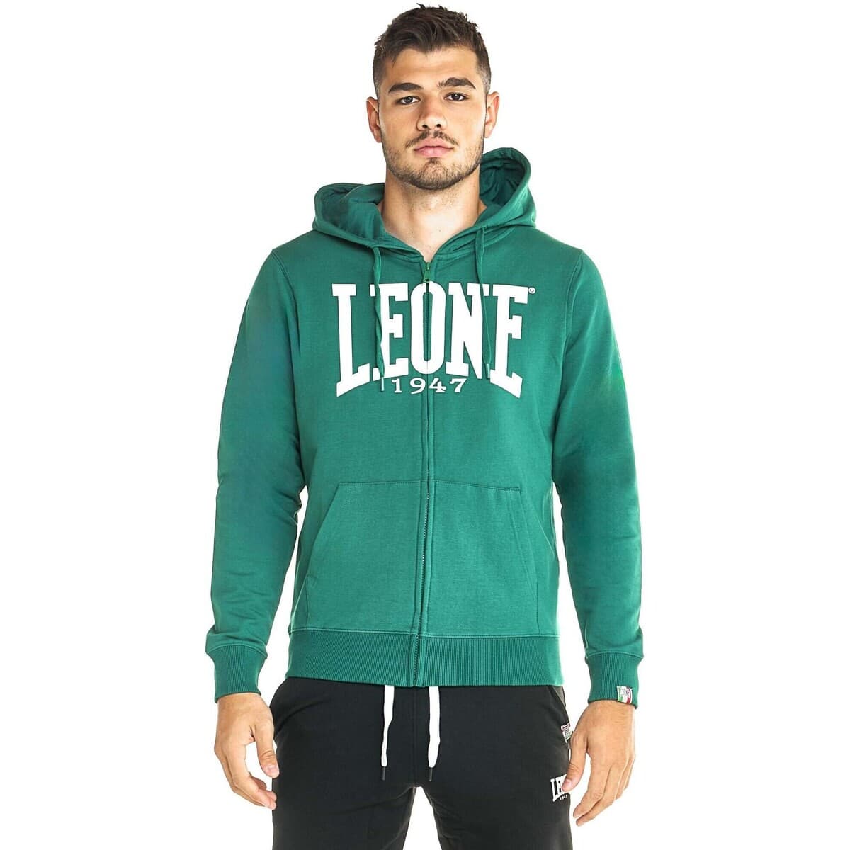 T-shirt με κουκούλα Leone 1947 Man Fleece Hoody Zipped