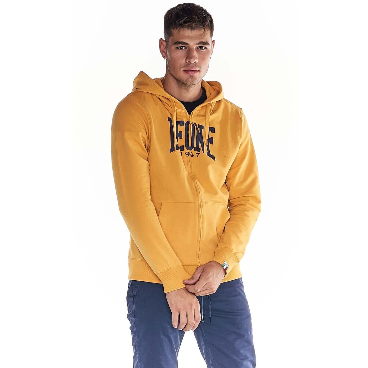 T-shirt με κουκούλα Leone 1947 Man Fleece Hoody Zipped