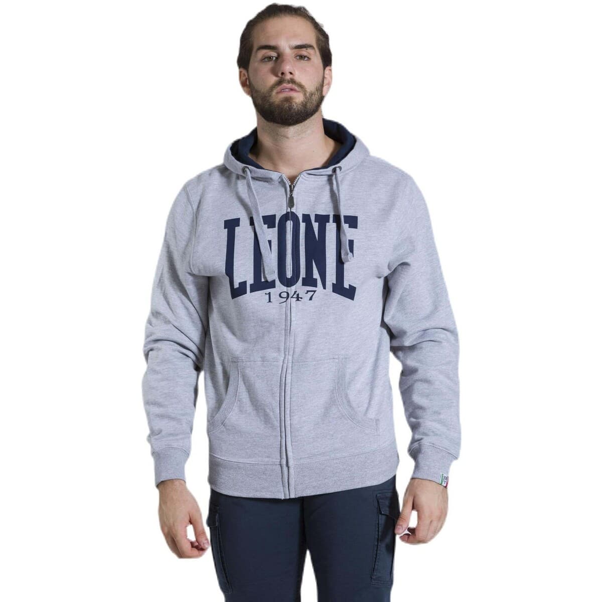 T-shirt με κουκούλα Leone 1947 Man Fleece Hoody Zipped