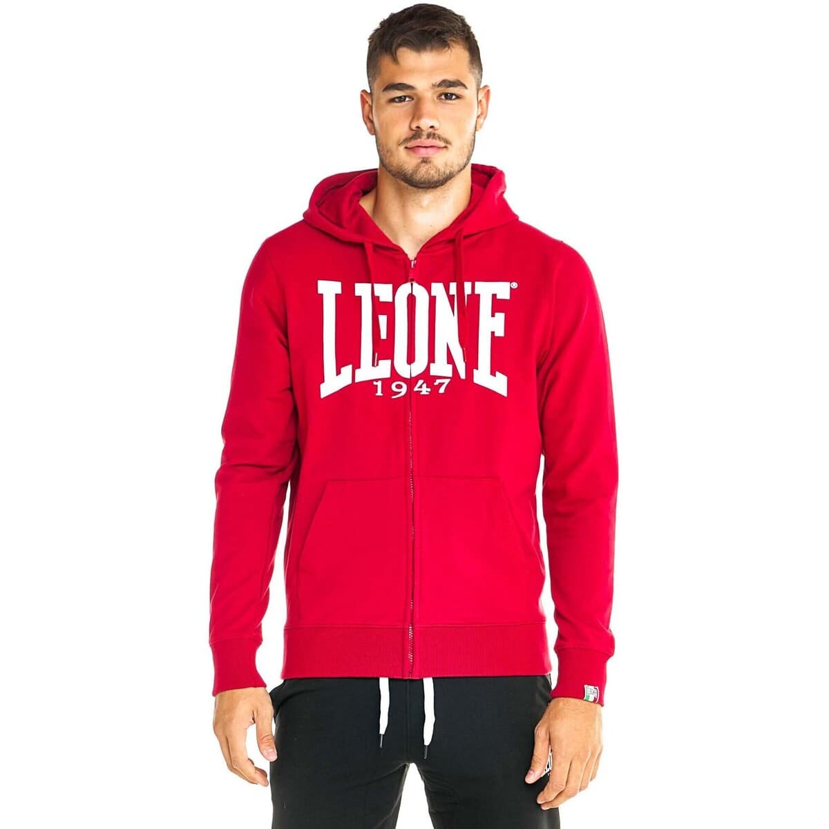 T-shirt με κουκούλα Leone 1947 Man Fleece Hoody Zipped