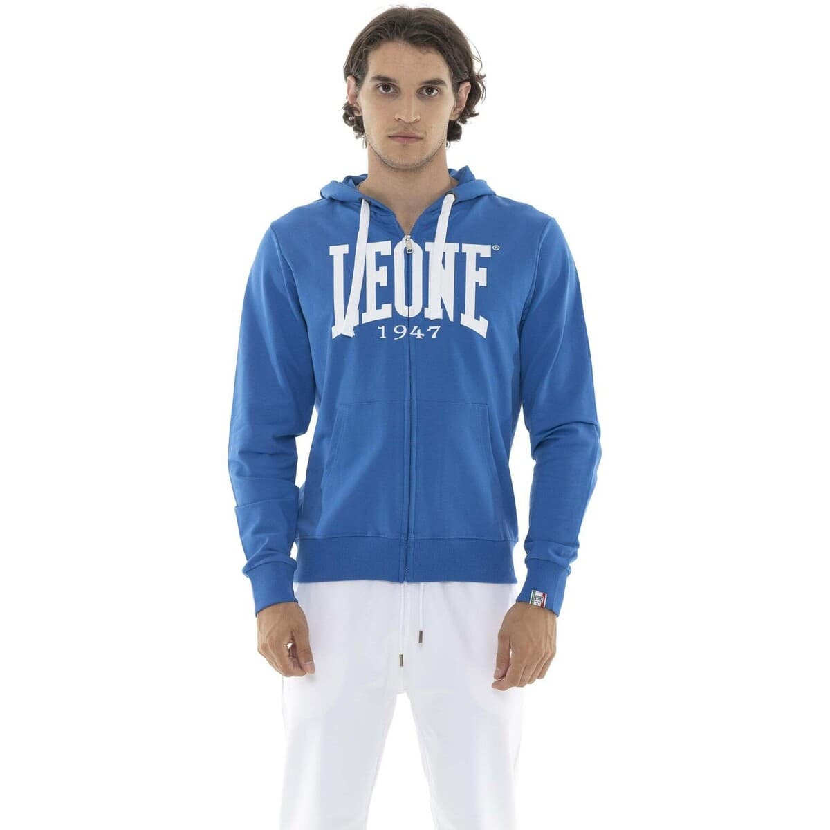 T-shirt με κουκούλα Leone 1947 Man Hoody Full Zip Big Logo