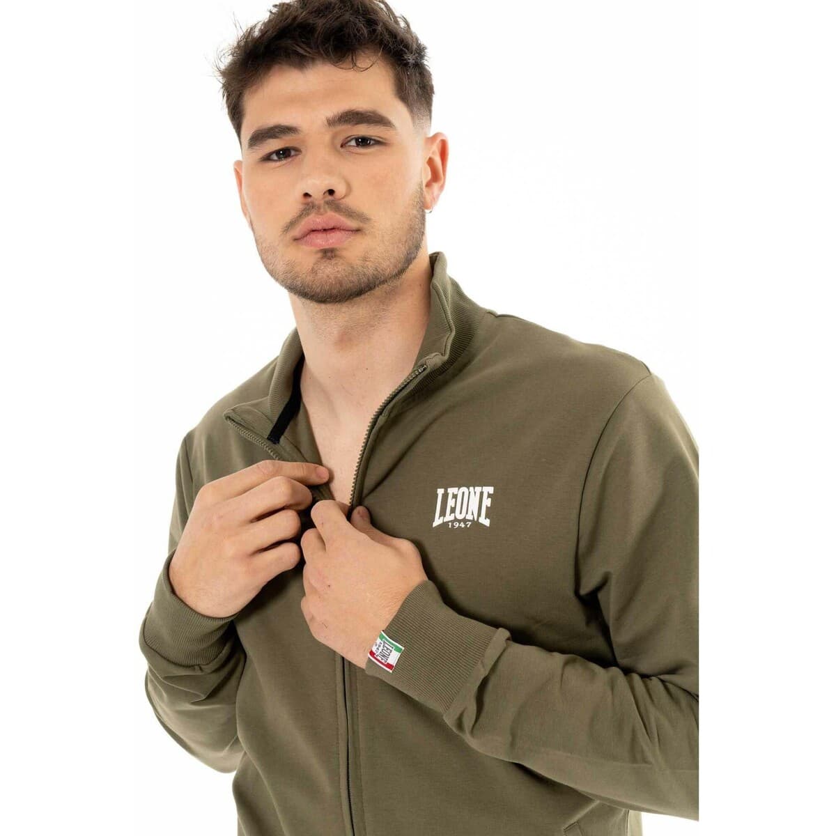 Men's Cardigans Leone 1947 Green