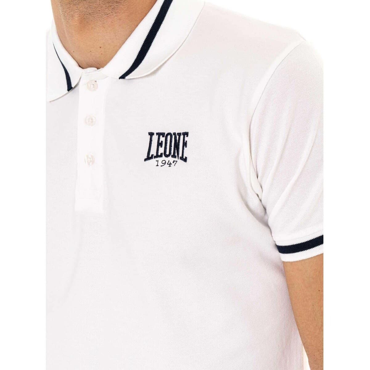 Men's Polo Shirts Leone 1947 White