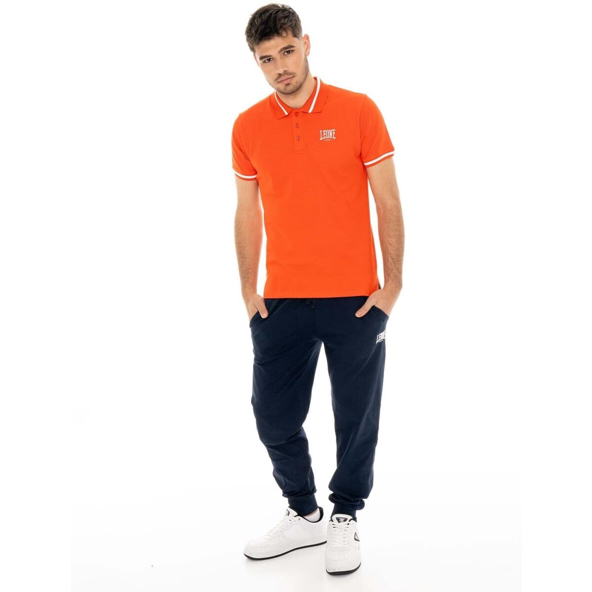 Men's Polo Shirts Leone 1947 Orange