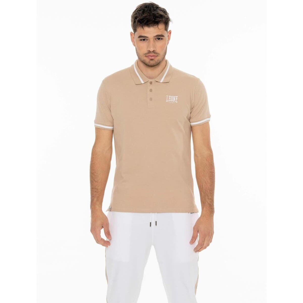 Πόλο με κοντά μανίκια Leone 1947 Man Small Logo