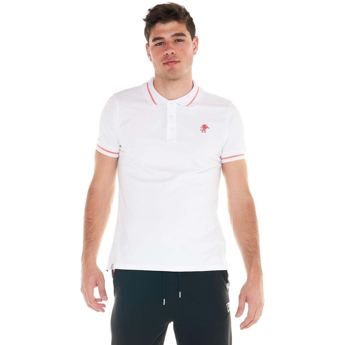 Πόλο με κοντά μανίκια Leone 1947 Man Bold Colour