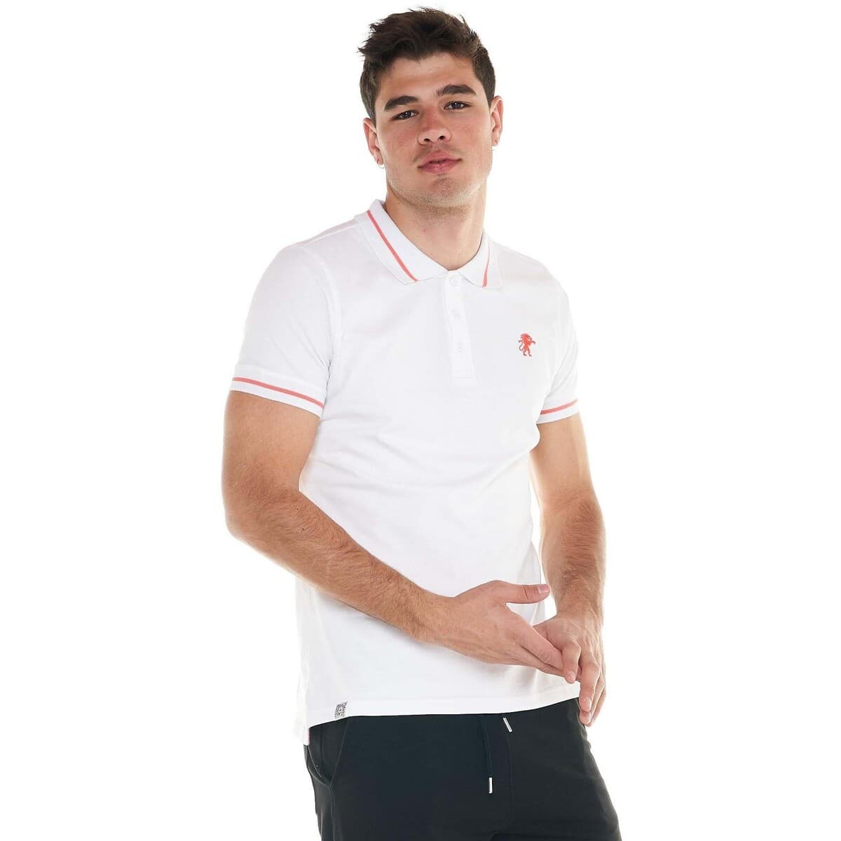 Men's Polo Shirts Leone 1947 White