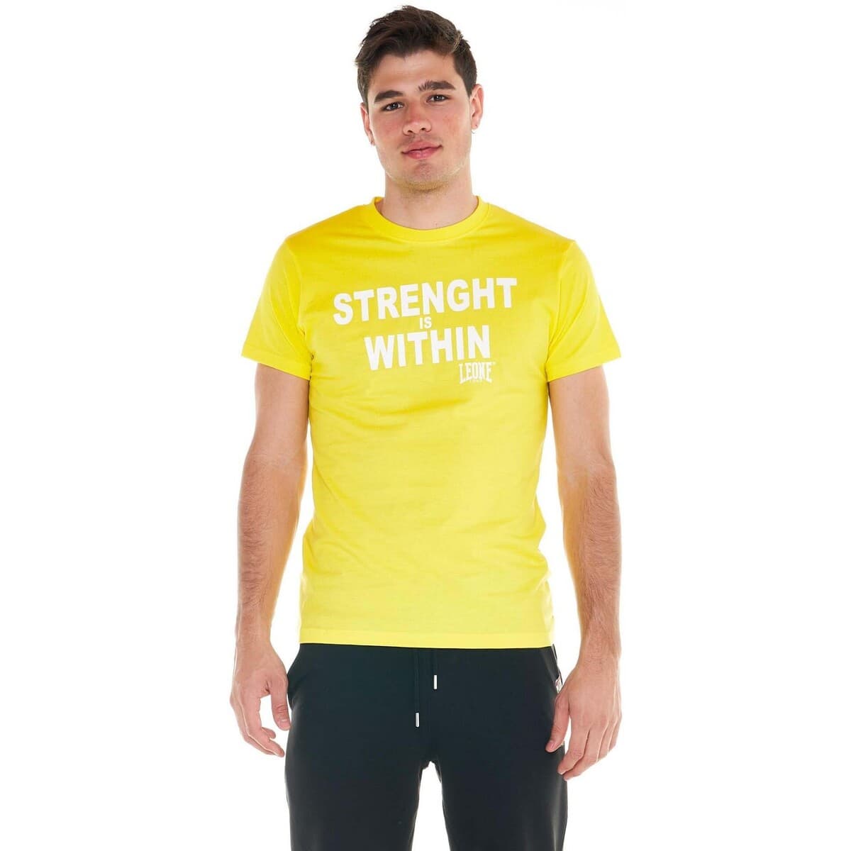 T-shirt με κοντά μανίκια Leone 1947 Man T-Shirt Short Sleeves Sporty Fluo