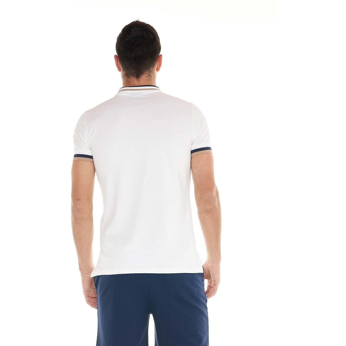 Men's Polo Shirts Leone 1947 White