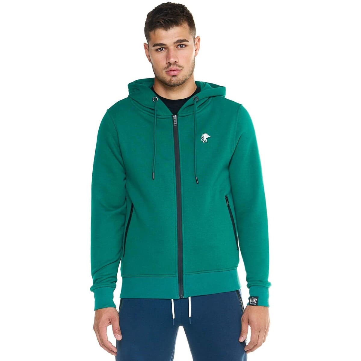 T-shirt με κουκούλα Leone 1947 Man Hoody Full Zip Lion 1947