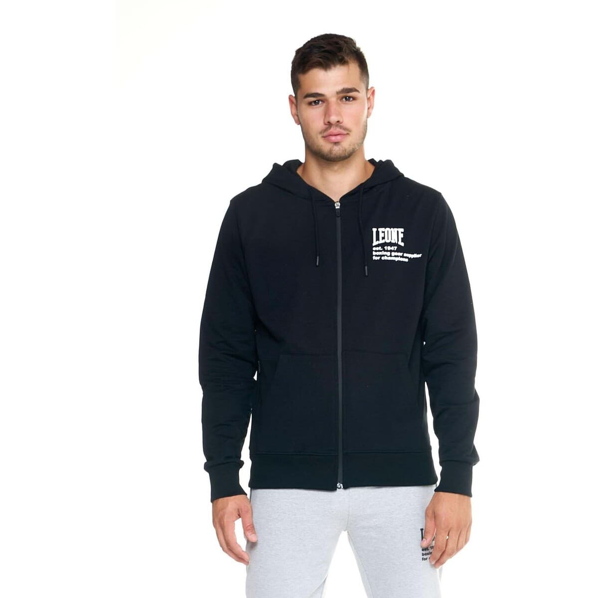 T-shirt με κουκούλα Leone 1947 Man Hoody Sweatshirt Full Zip Over Active