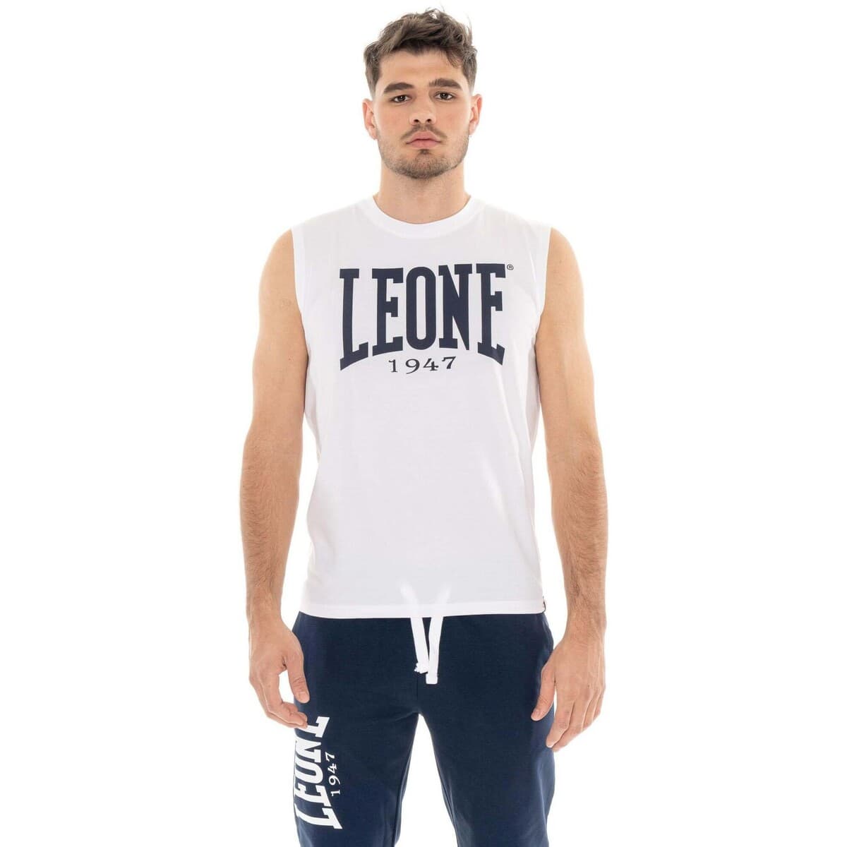 Αμάνικα/T-shirts χωρίς μανίκια Leone 1947 Man T-Shirt Sleeveless Big Logo