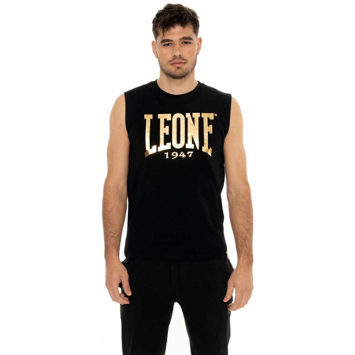 Αμάνικα/T-shirts χωρίς μανίκια Leone 1947 Man T-Shirt Sleeveless Big Logo