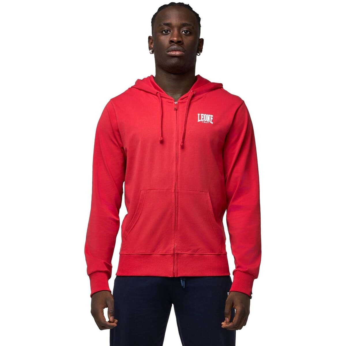 T-shirt με κουκούλα Leone 1947 Man Hoody Full Zip Embro