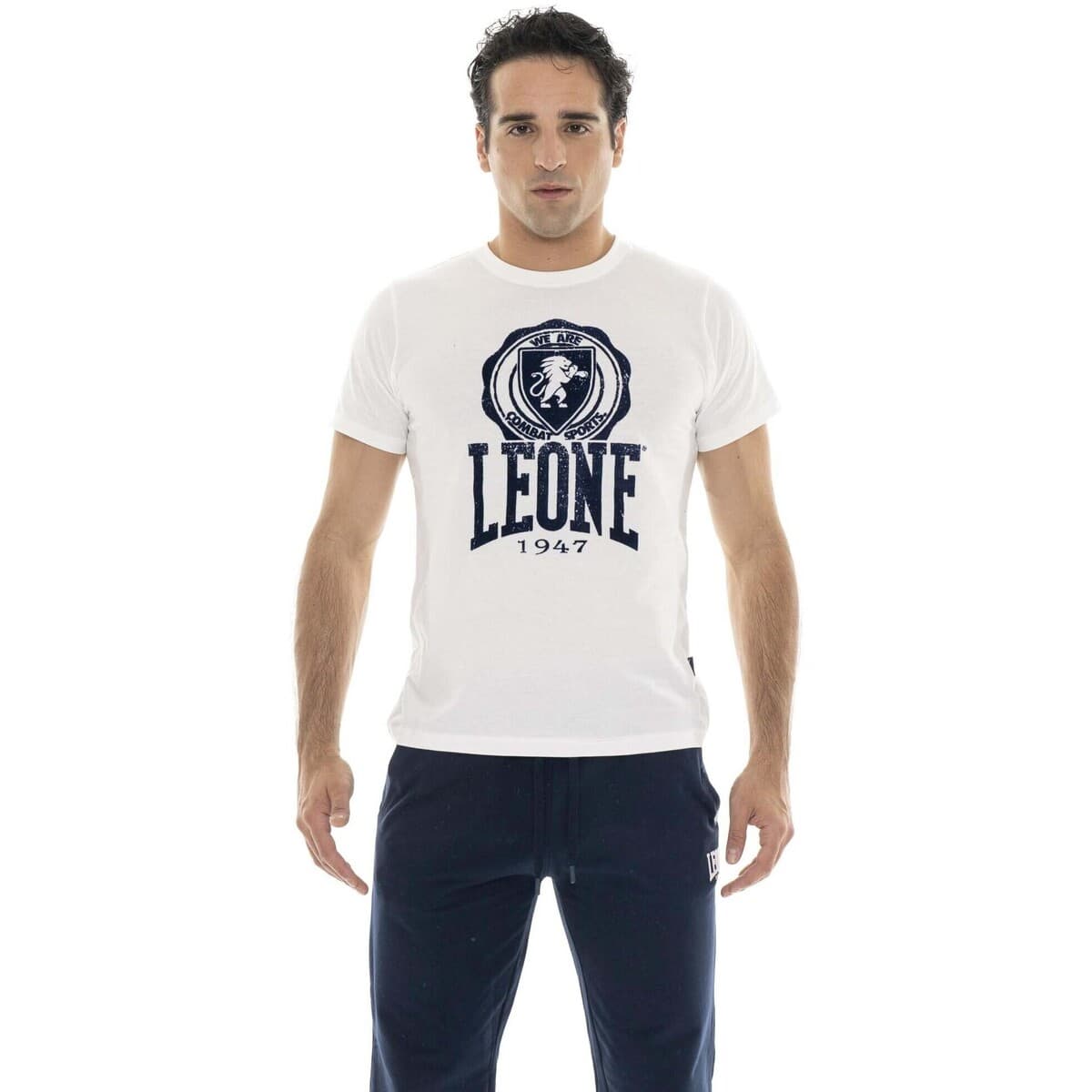 T-shirt με κοντά μανίκια Leone 1947 Man T-Shirt Short Sleeves Indaco