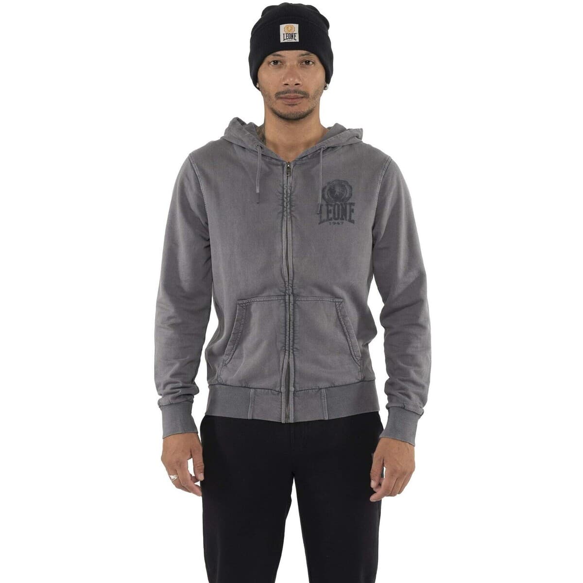 T-shirt με κουκούλα Leone 1947 Man Hoody Full Zip Treatments