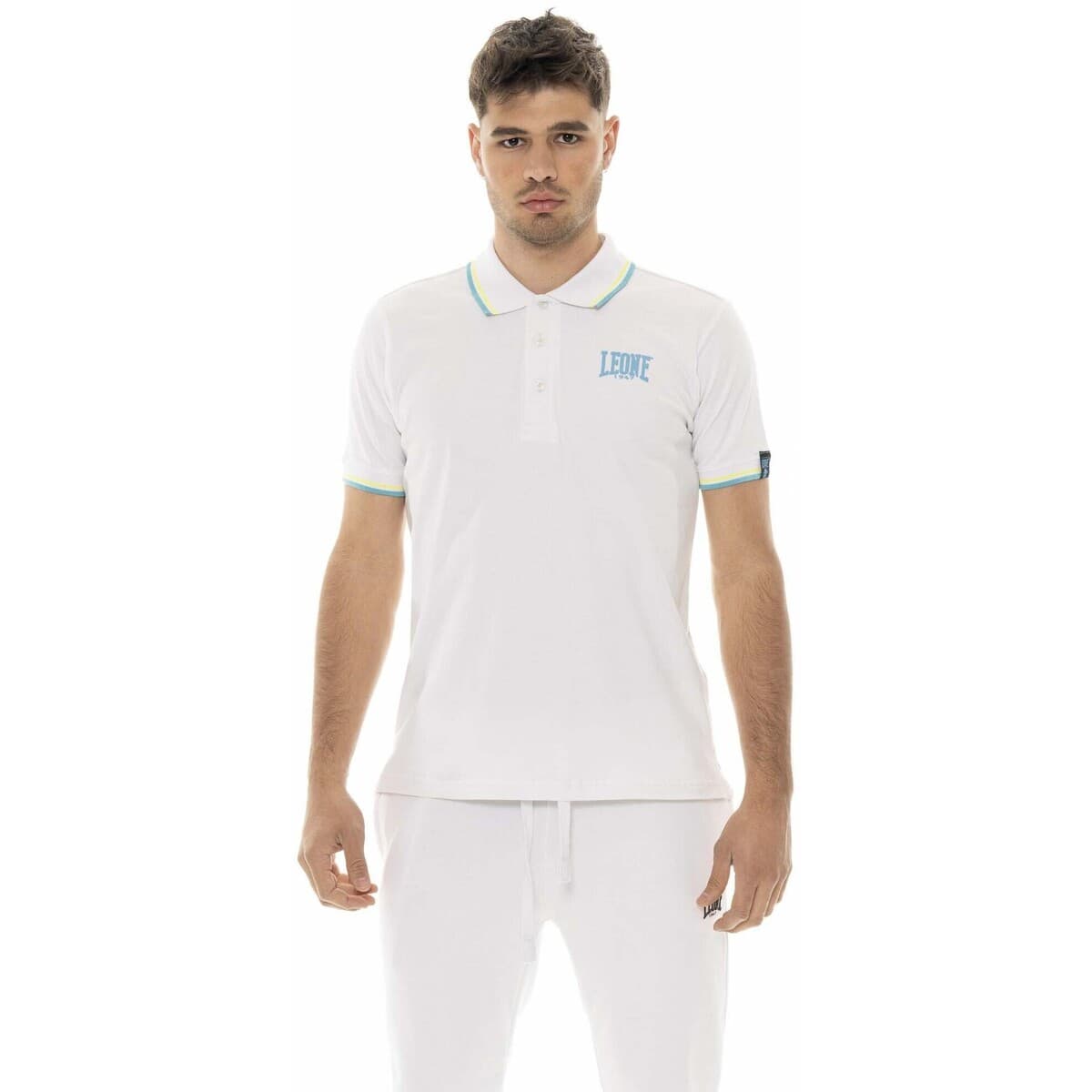 Πόλο με κοντά μανίκια Leone 1947 Man Summer Vibes