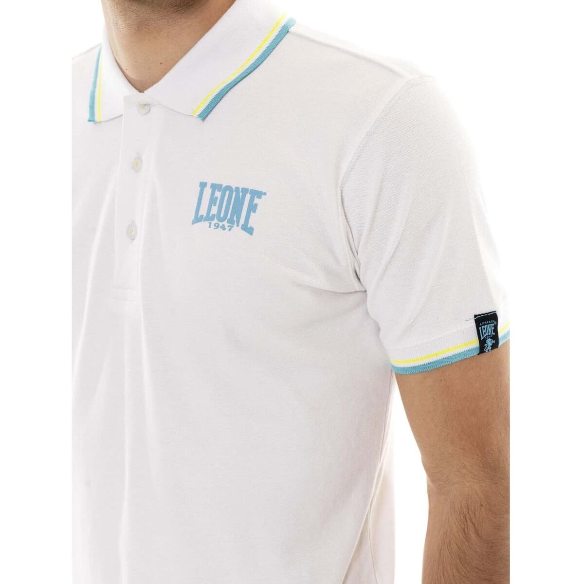 Men's Polo Shirts Leone 1947 White