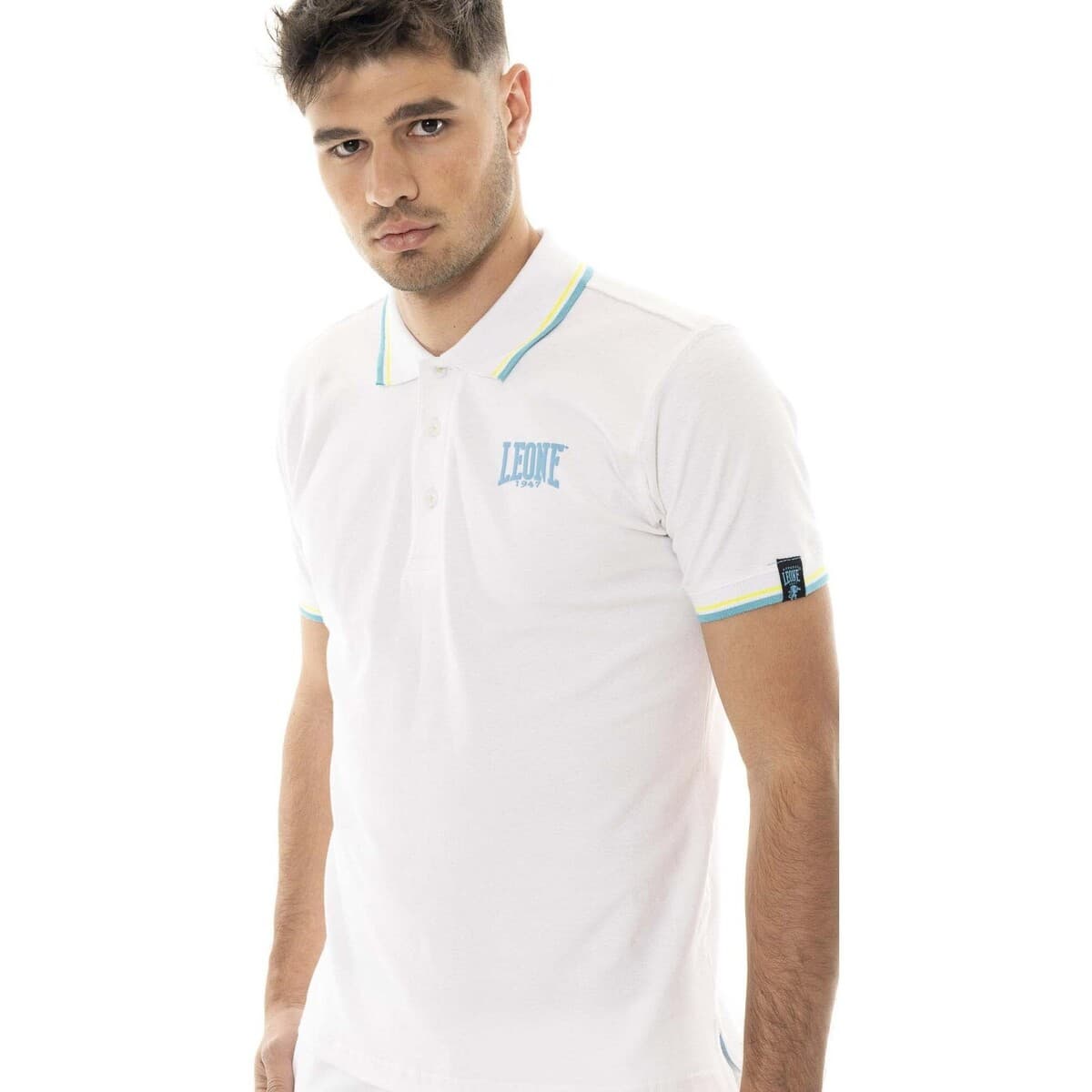 Men's Polo Shirts Leone 1947 White