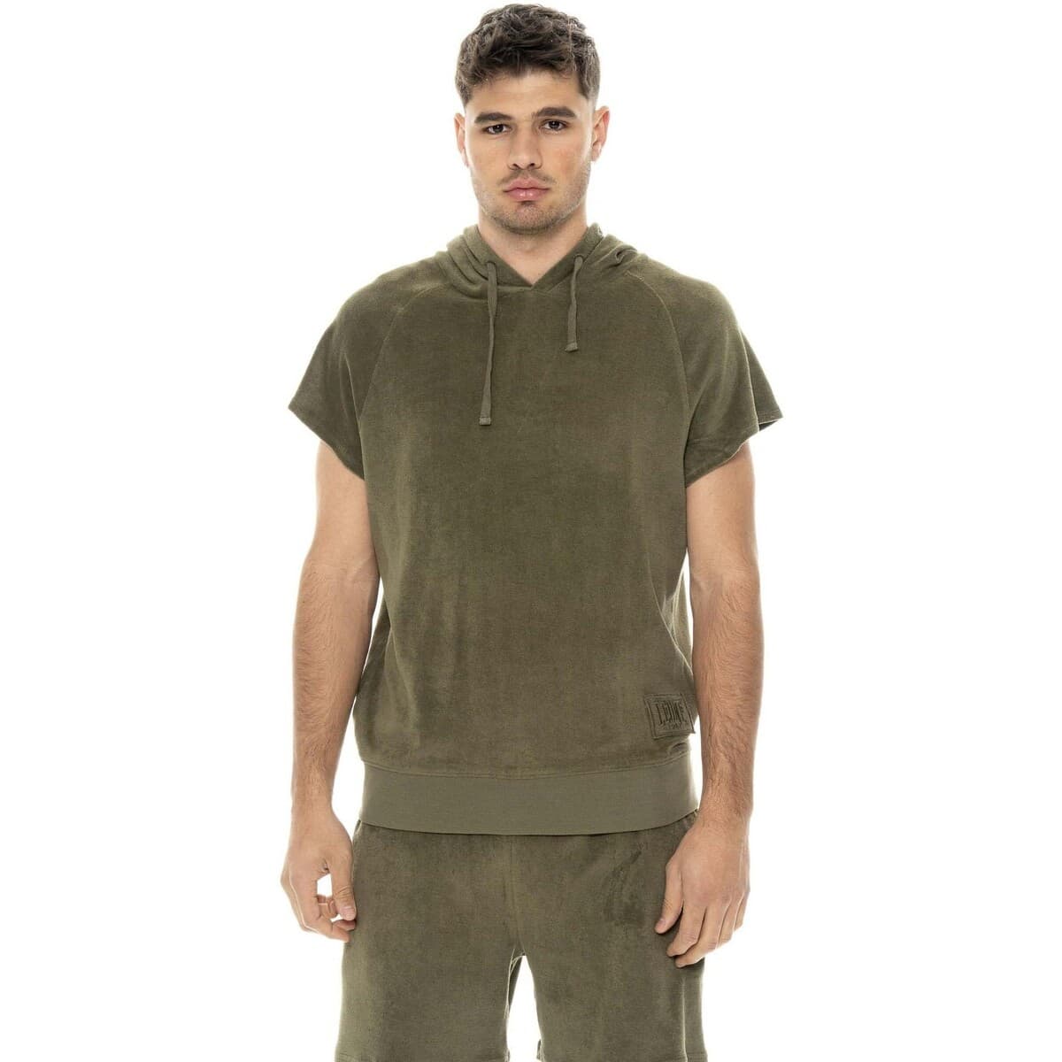 T-shirt με κουκούλα Leone 1947 Man Hoody Sleeveless Natural