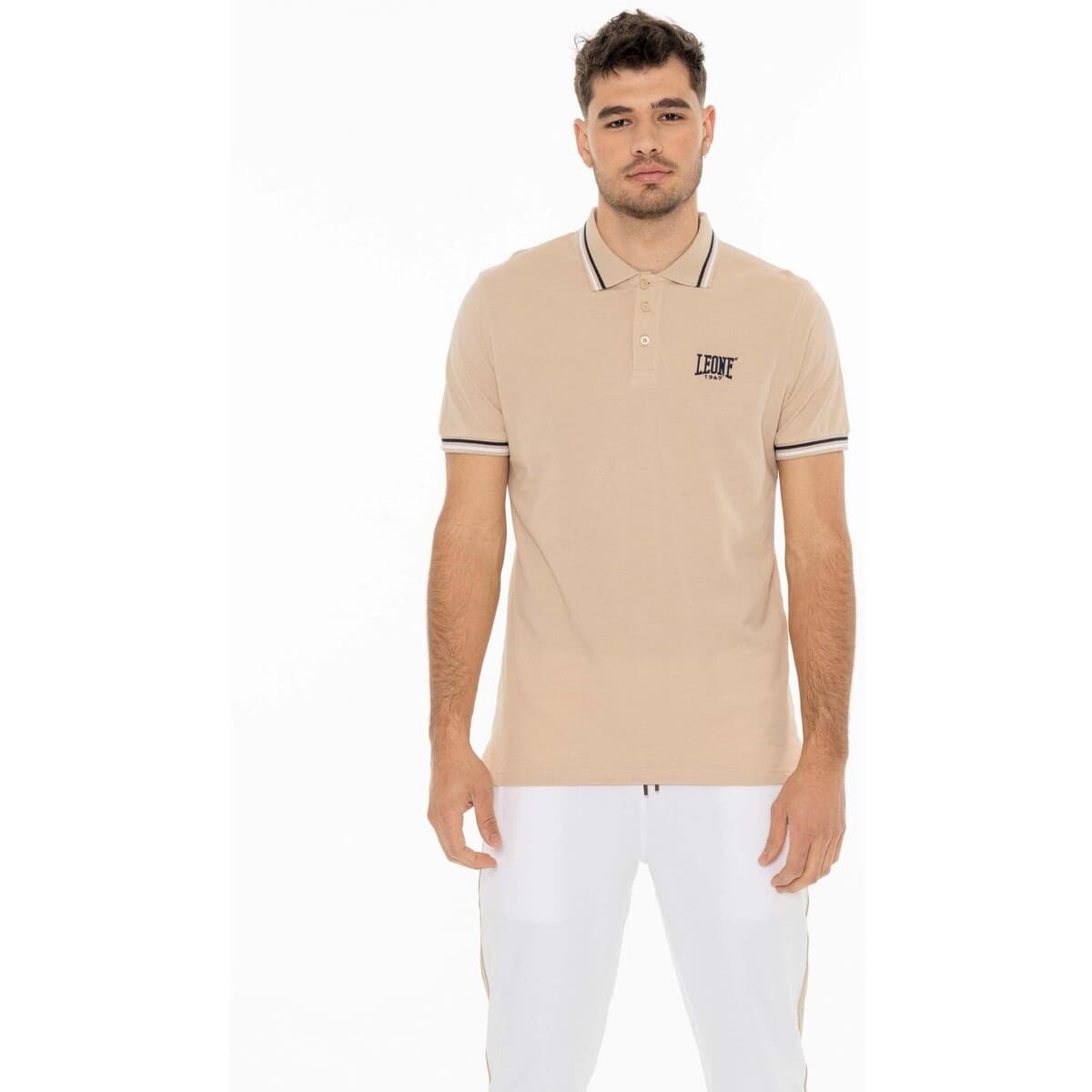 Πόλο με κοντά μανίκια Leone 1947 Man Easy