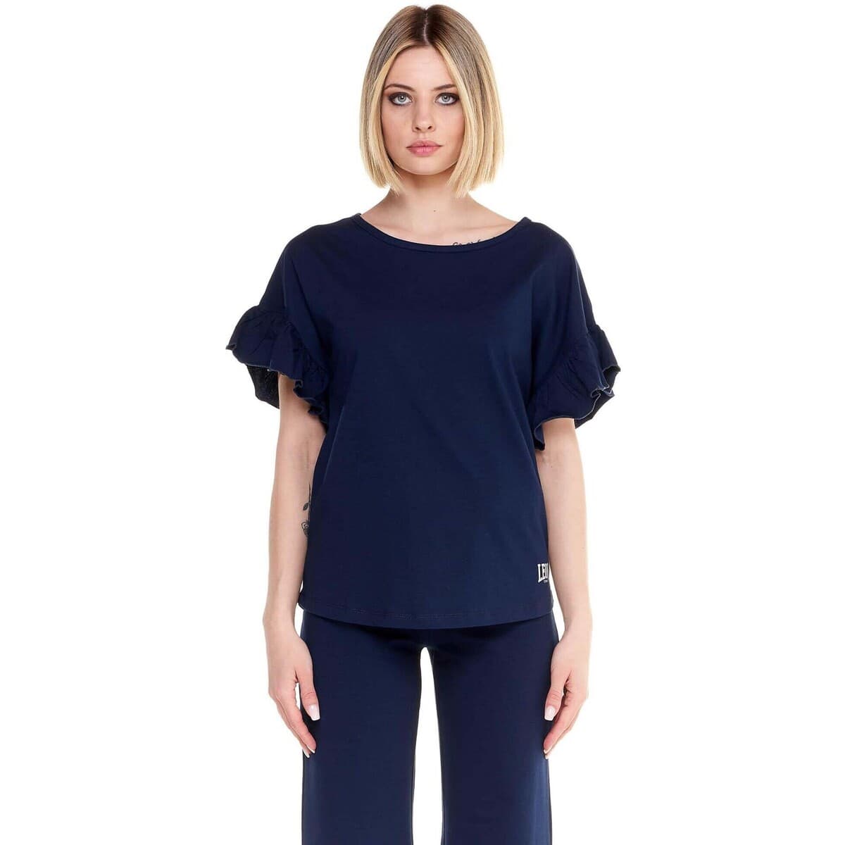 T-shirt με κοντά μανίκια Leone 1947 Woman T-Shirt Short Sleeves Sparkly