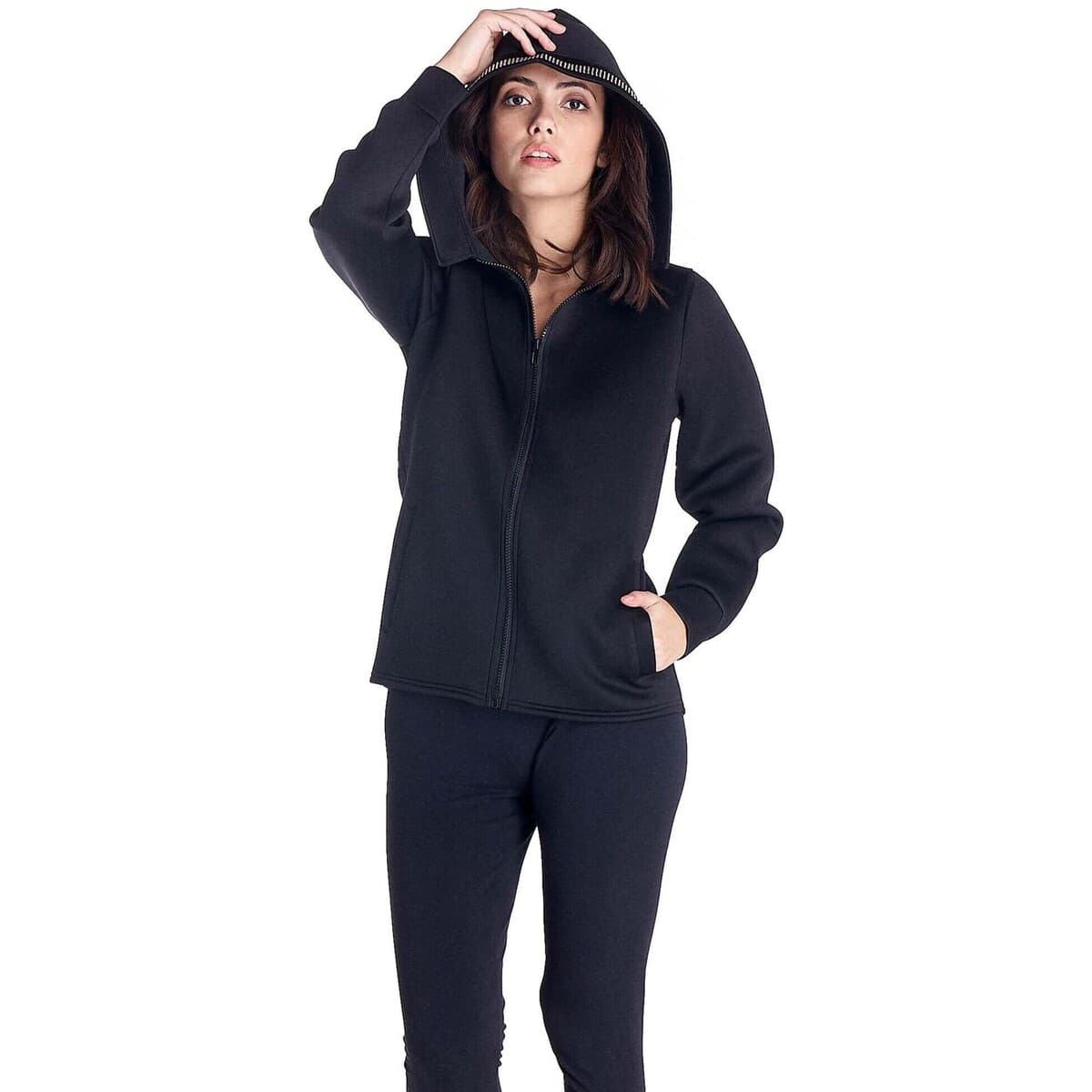 T-shirt με κουκούλα Leone 1947 Woman Neoprene Shine On