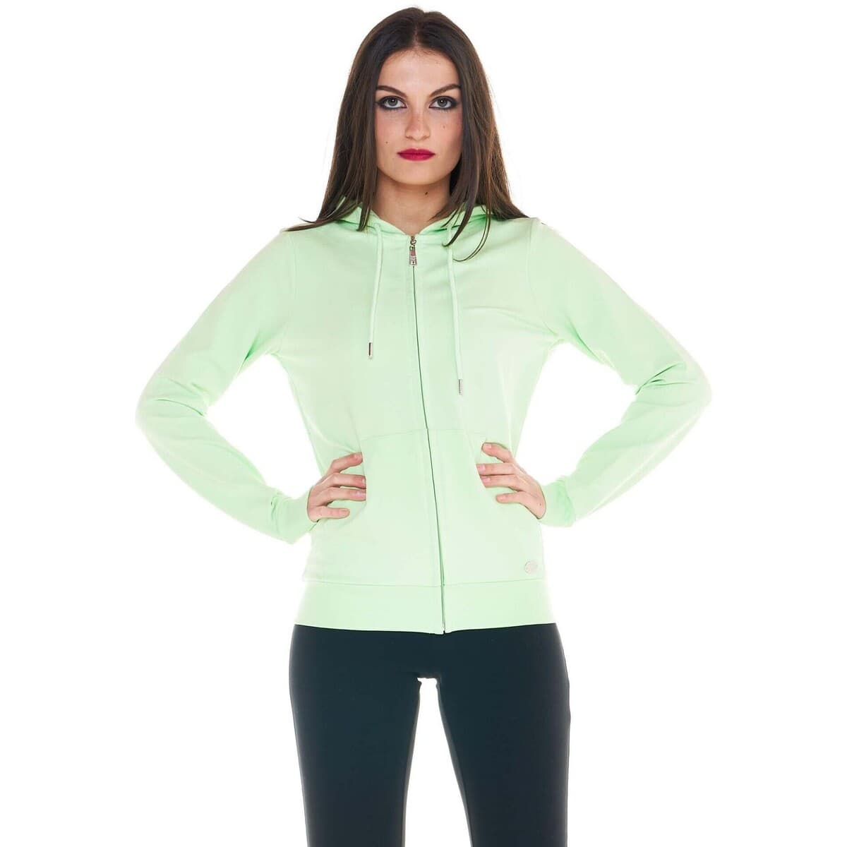 T-shirt με κουκούλα Leone 1947 Woman Hoody Full Zip Basic