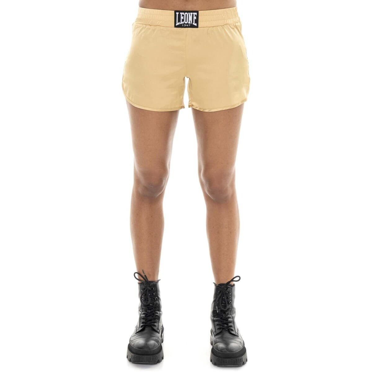 Shorts & Βερμούδες Leone 1947 Woman Satin Gold Silver
