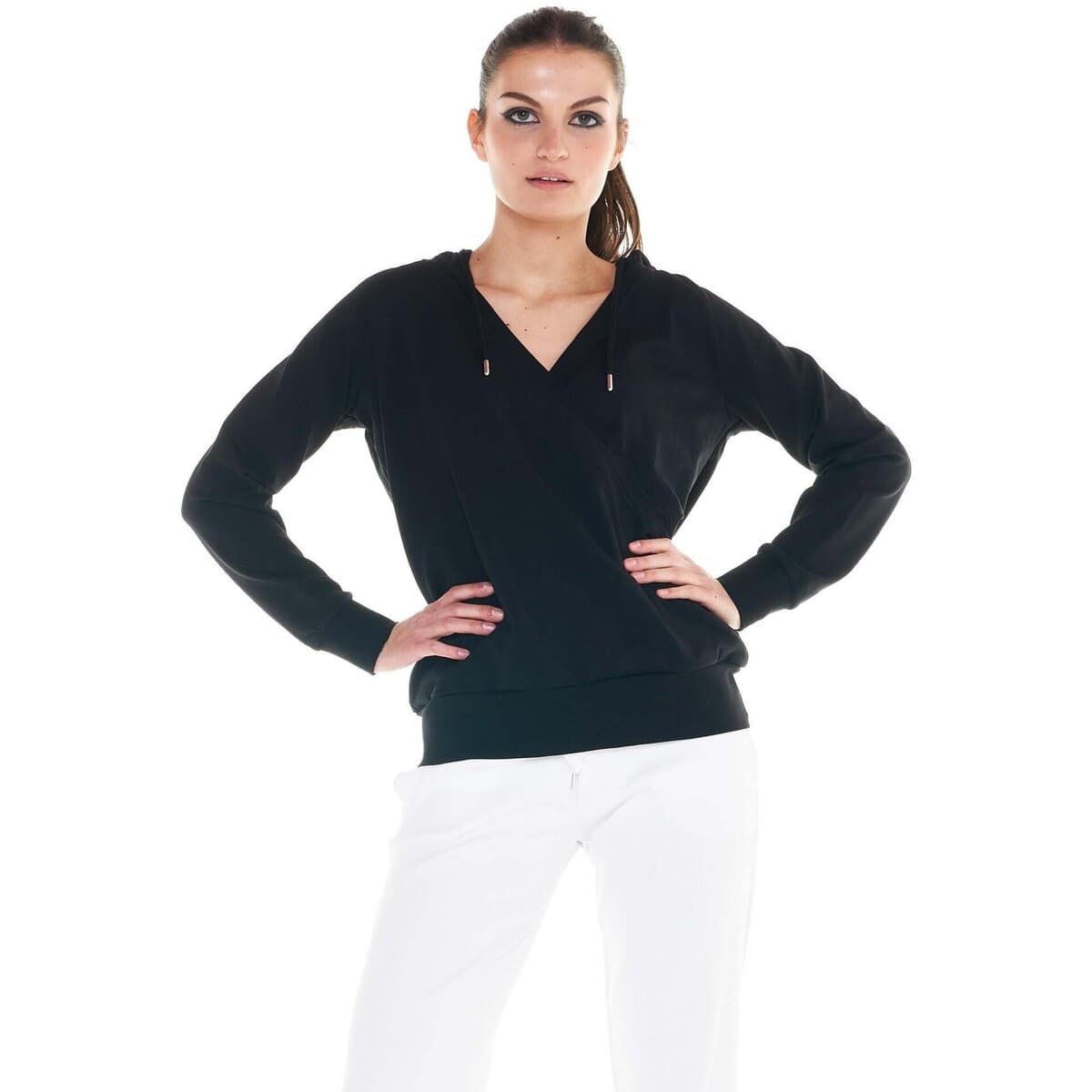 T-shirt με κουκούλα Leone 1947 Woman Hoody Crystal