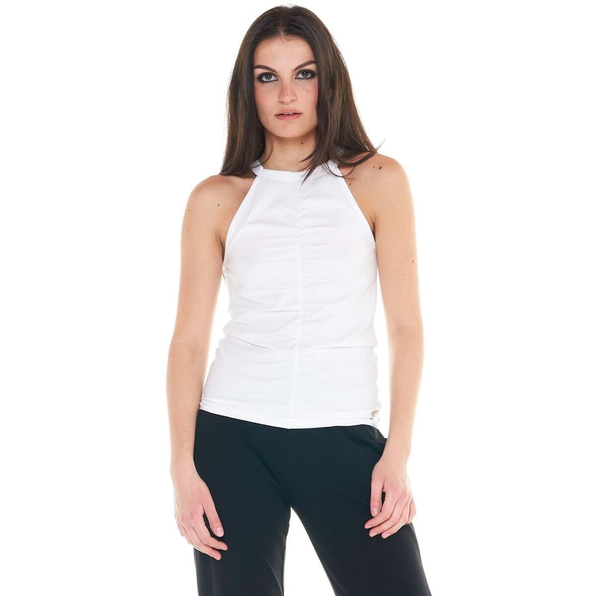 Women's Sleeveless Tops Leone 1947 White