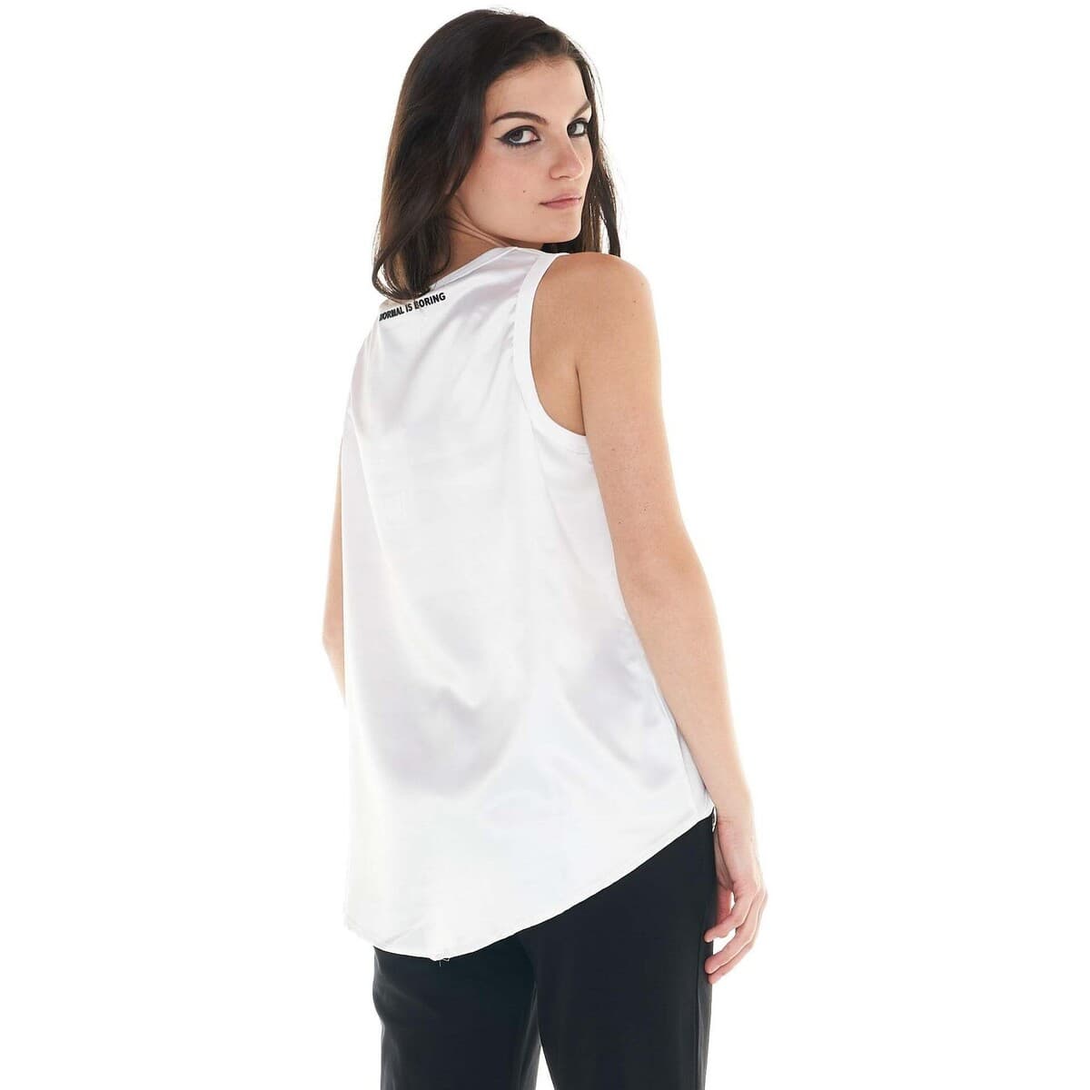 Women's Sleeveless Tops Leone 1947 White