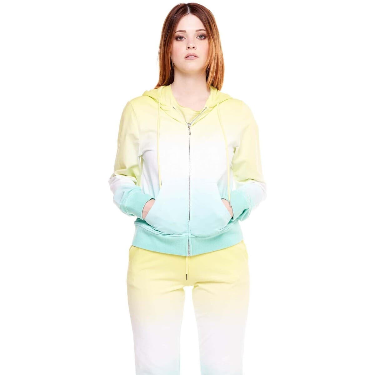 T-shirt με κουκούλα Leone 1947 Woman Hoody Full Zip Silence Work