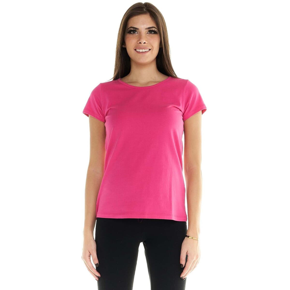 T-shirt με κοντά μανίκια Leone 1947 Woman T-Shirt Short Sleeves Basic