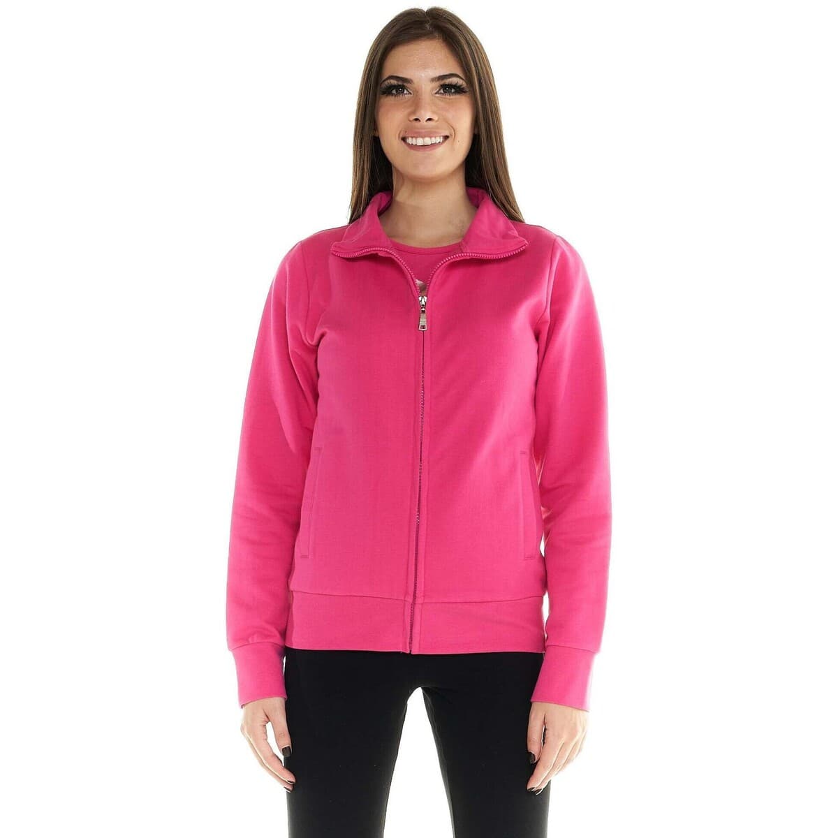 T-shirt με κουκούλα Leone 1947 Woman Full Zip Basic