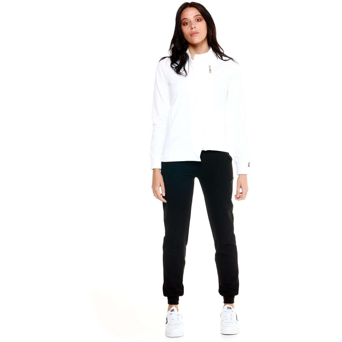 Σετ από φόρμες Leone 1947 Woman Tracksuit With Diagonal Zip Blackout