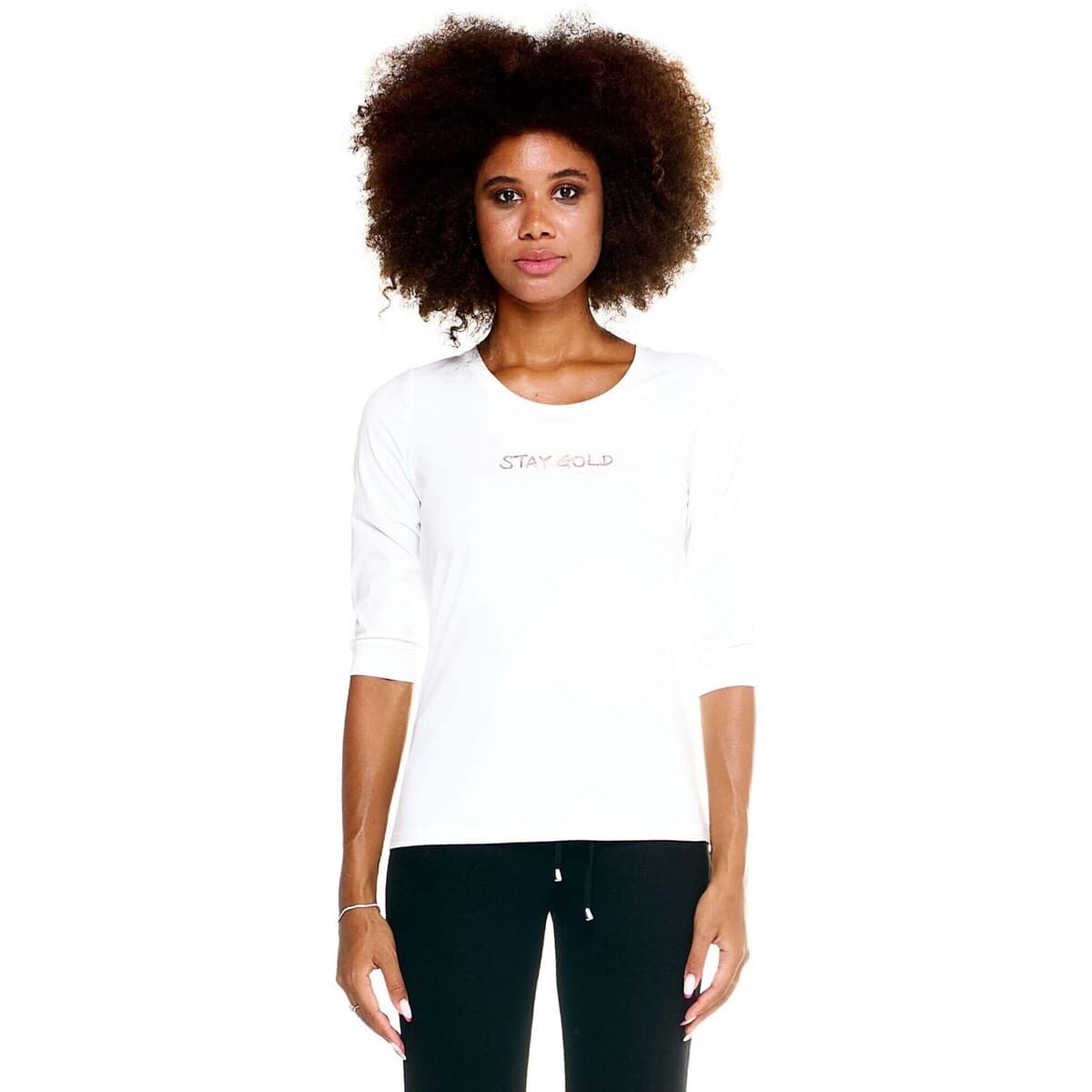 T-shirt με κοντά μανίκια Leone 1947 Woman T-Shirt 3/4 Sleeves Chic Boxing